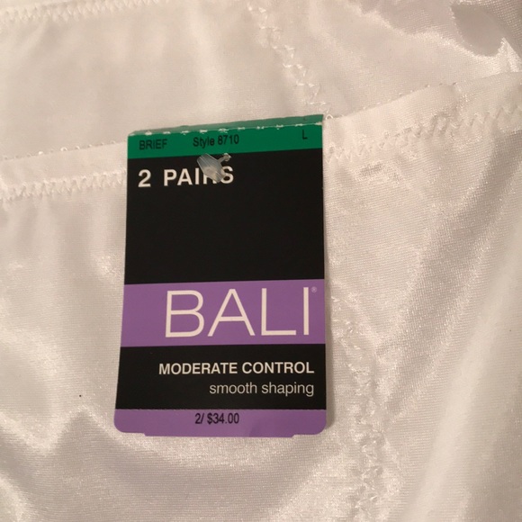 Bali Shapewear Briefs 2 Pairs Style# 8710 Size L NWT - Picture 3 of 6